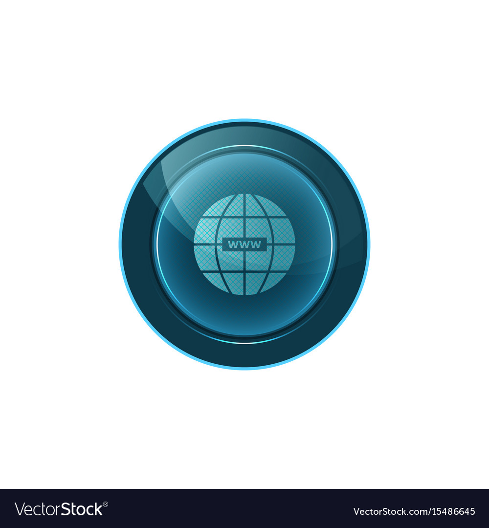 Web button on white background design