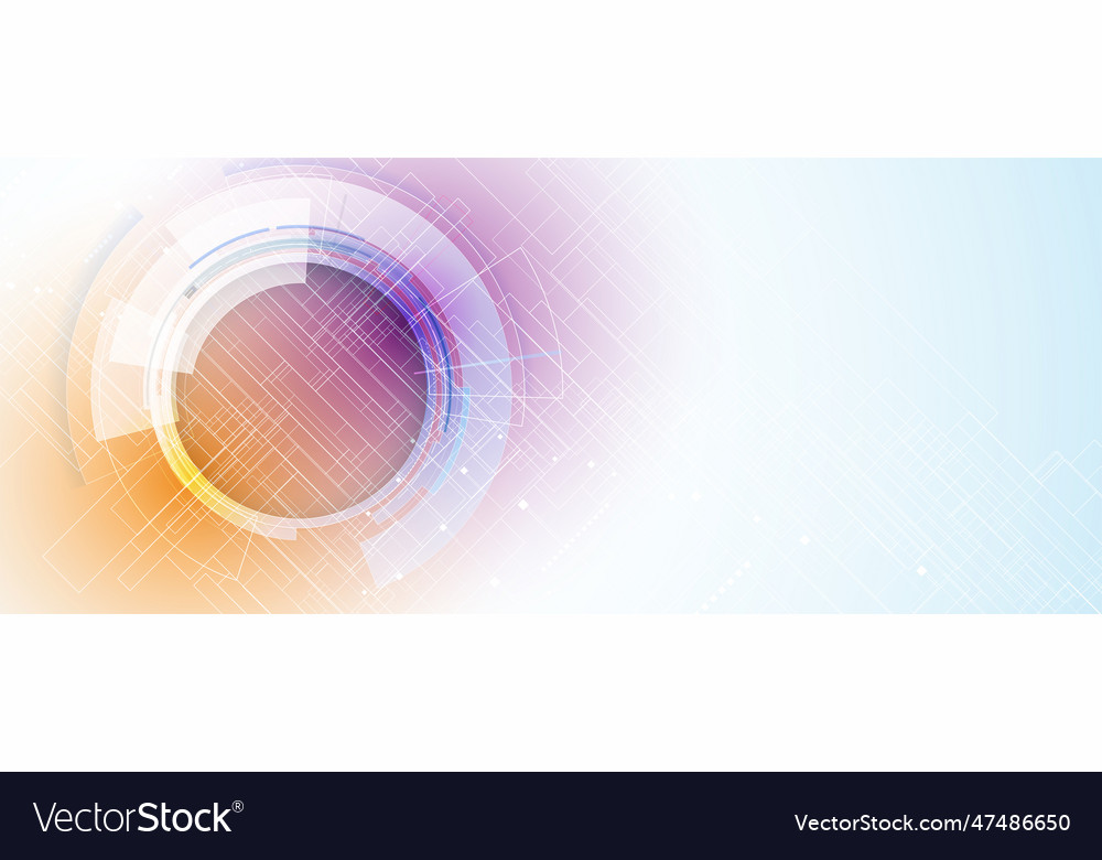Abstract structure circuit computer technology vector image Abstract structure circuit computer technology
