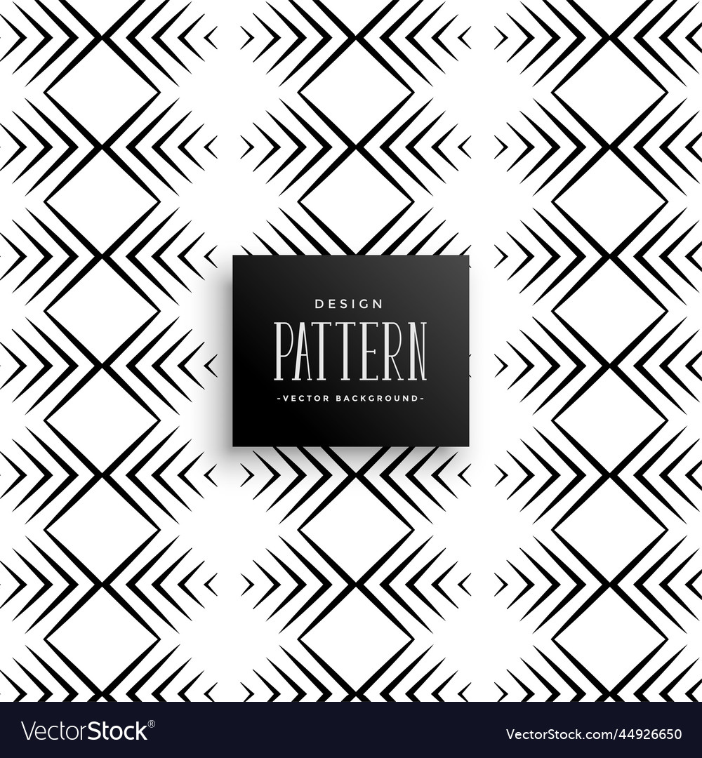 Aztec style line pattern design