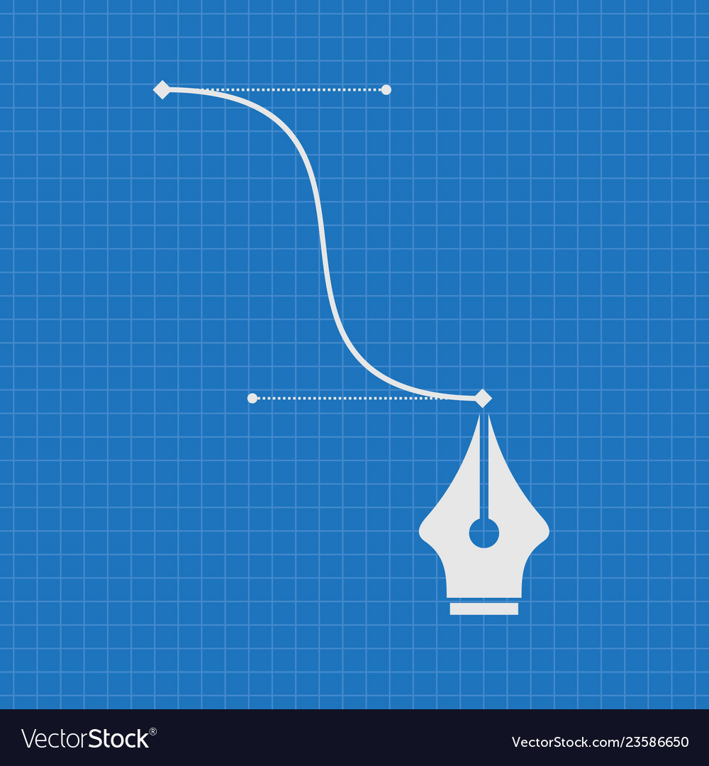 Blueprint of pen tool cursor