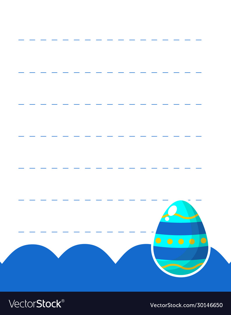 Design element notebook and diary with easter egg vector image Design element notebook and diary with easter egg