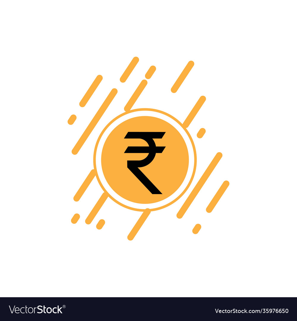 Indian rupee icon sign Royalty Free Vector Image