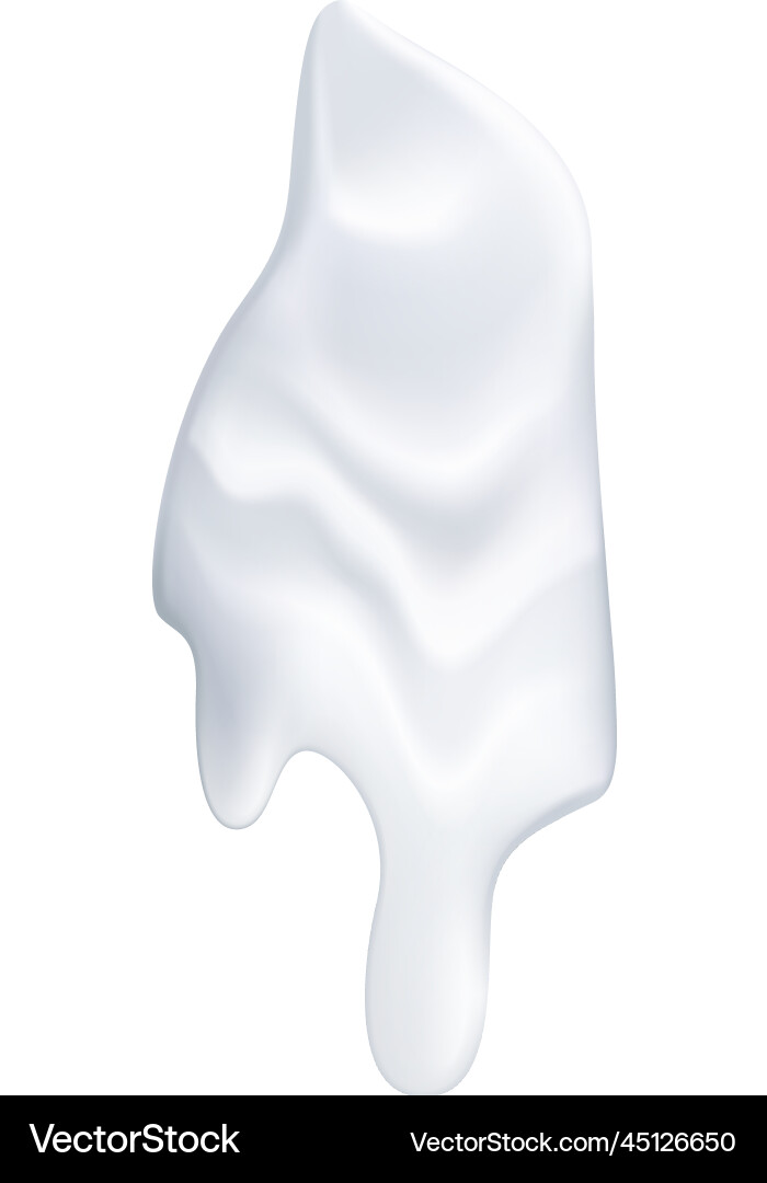 Milk spot realistic composition Royalty Free Vector Image