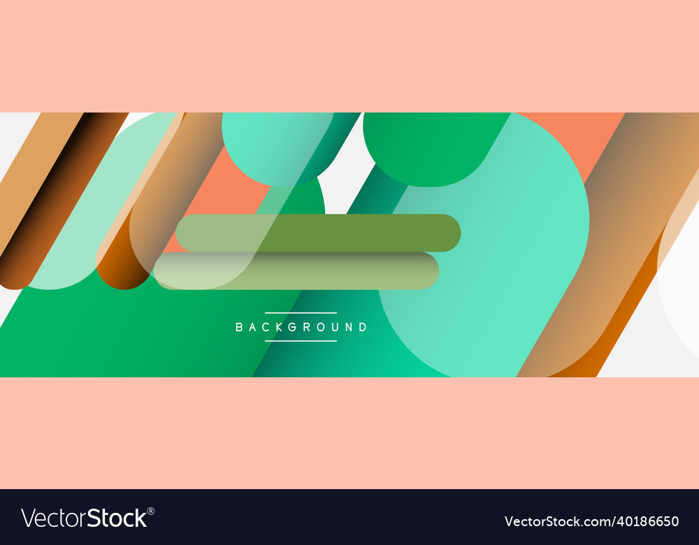 Overlapping round shapes and lines background Vector Image Overlapping round shapes and lines background