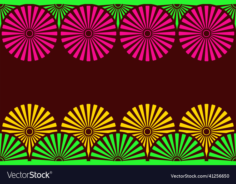 Seamless horizontal border pattern with striped Vector Image Seamless horizontal border pattern with striped