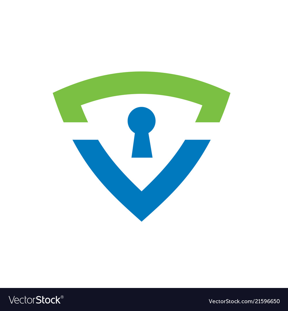Secure Shield with Keyhole Icon