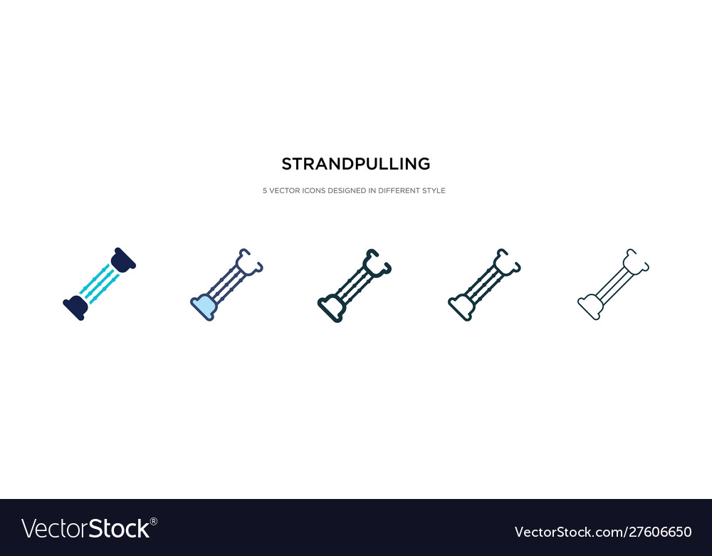 Strandpulling icon in different style two