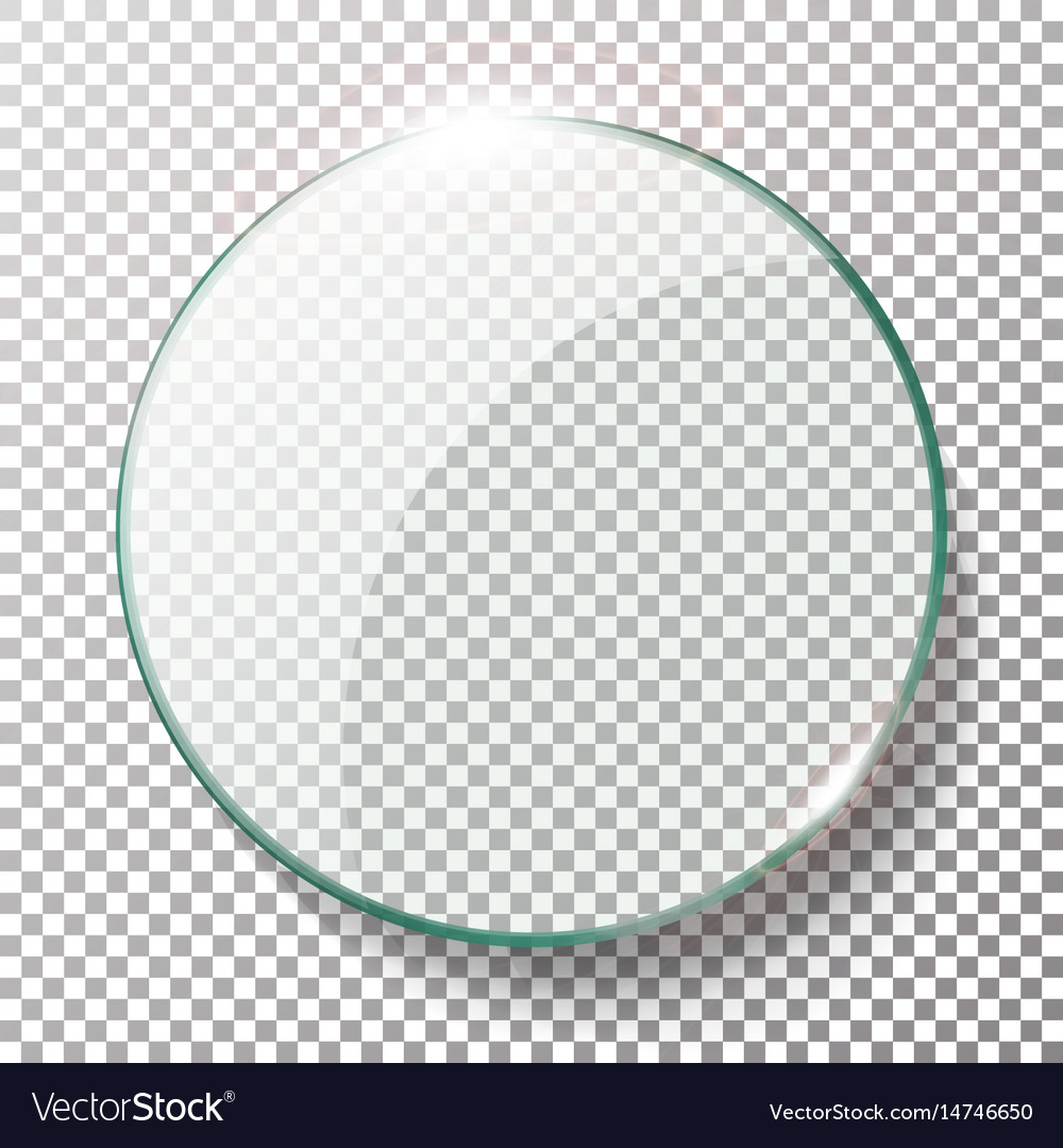 Transparent round circle realistic