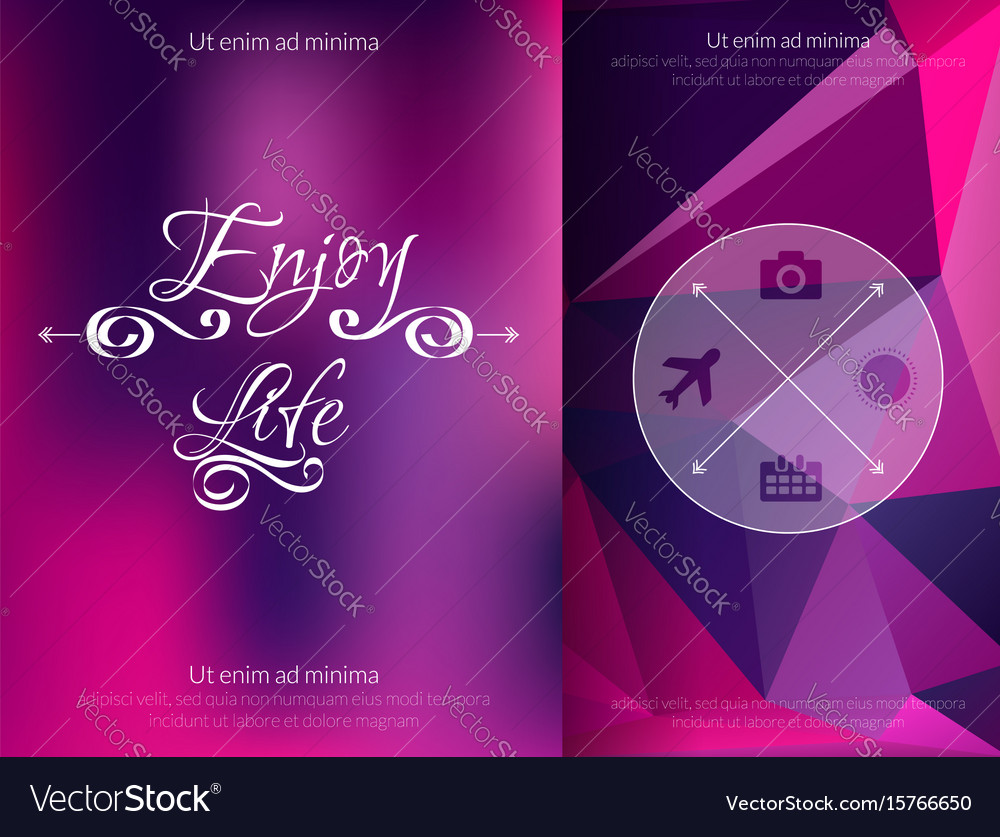 Triangle and blured abstract background