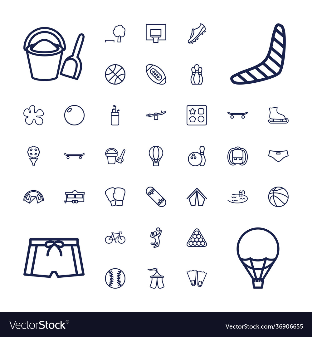 37 recreation icons