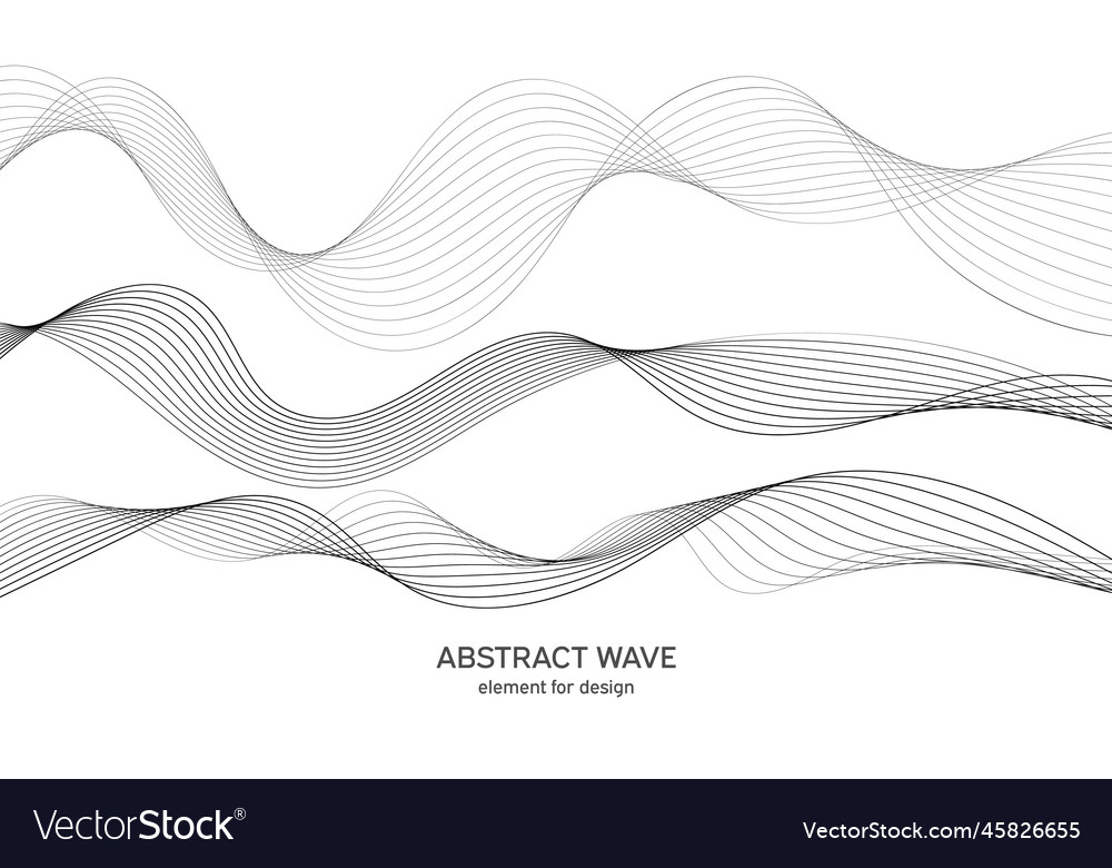 Abstract wave element for design digital vector image Abstract wave element for design digital