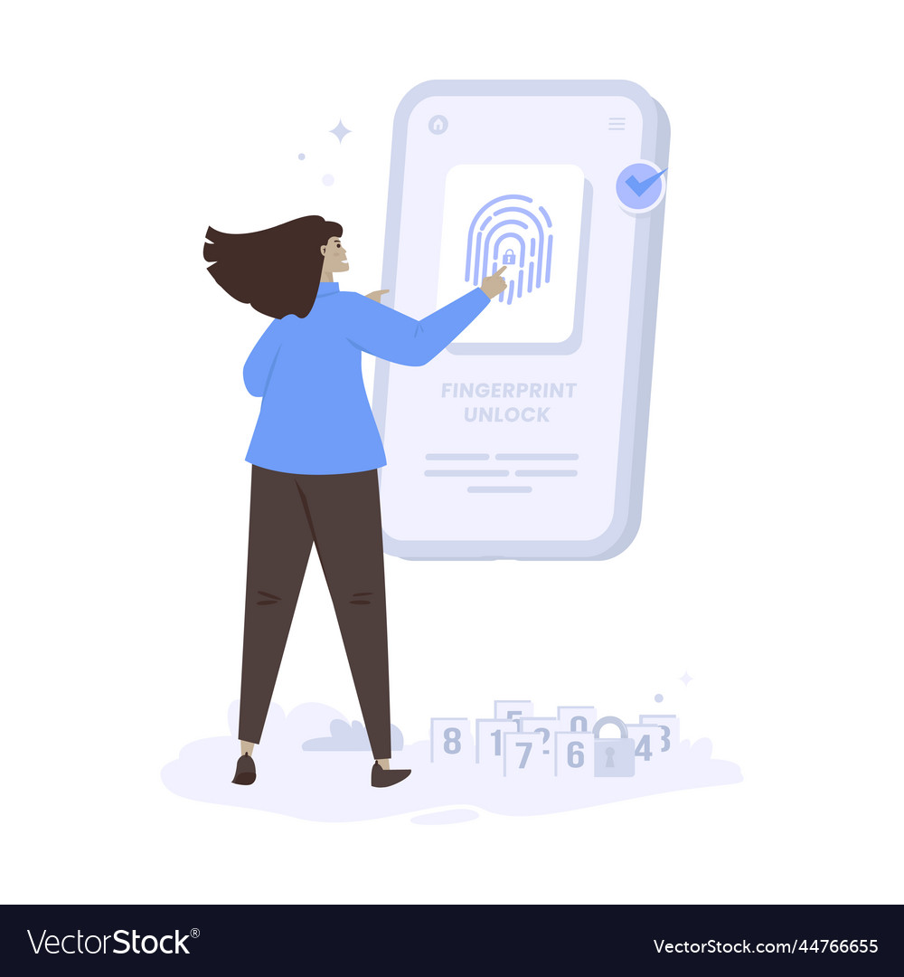 Fingerprint unlock to access passcode