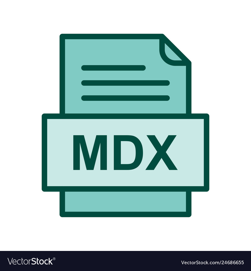 Mdx file document icon
