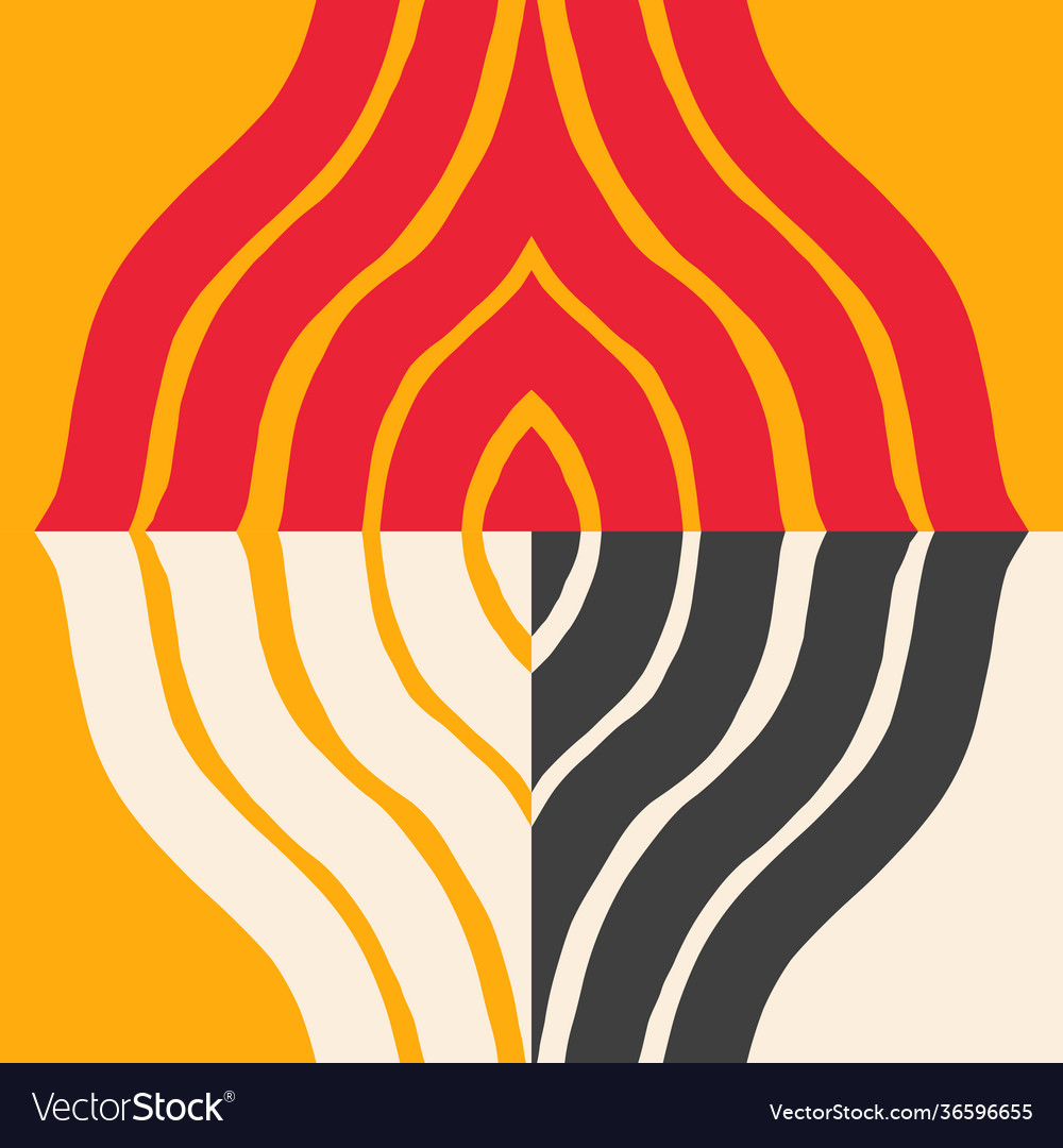 Naive art pattern design