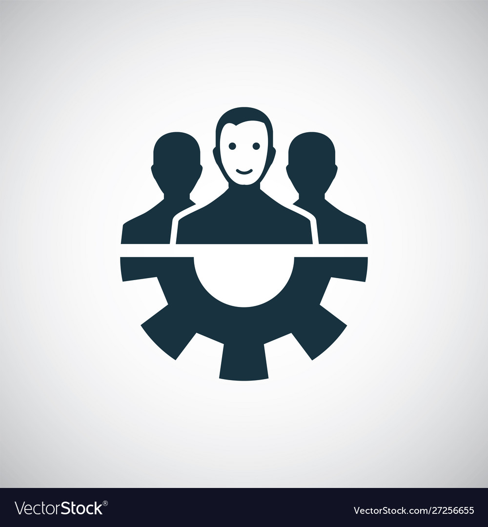 Team icon for web and ui on white background