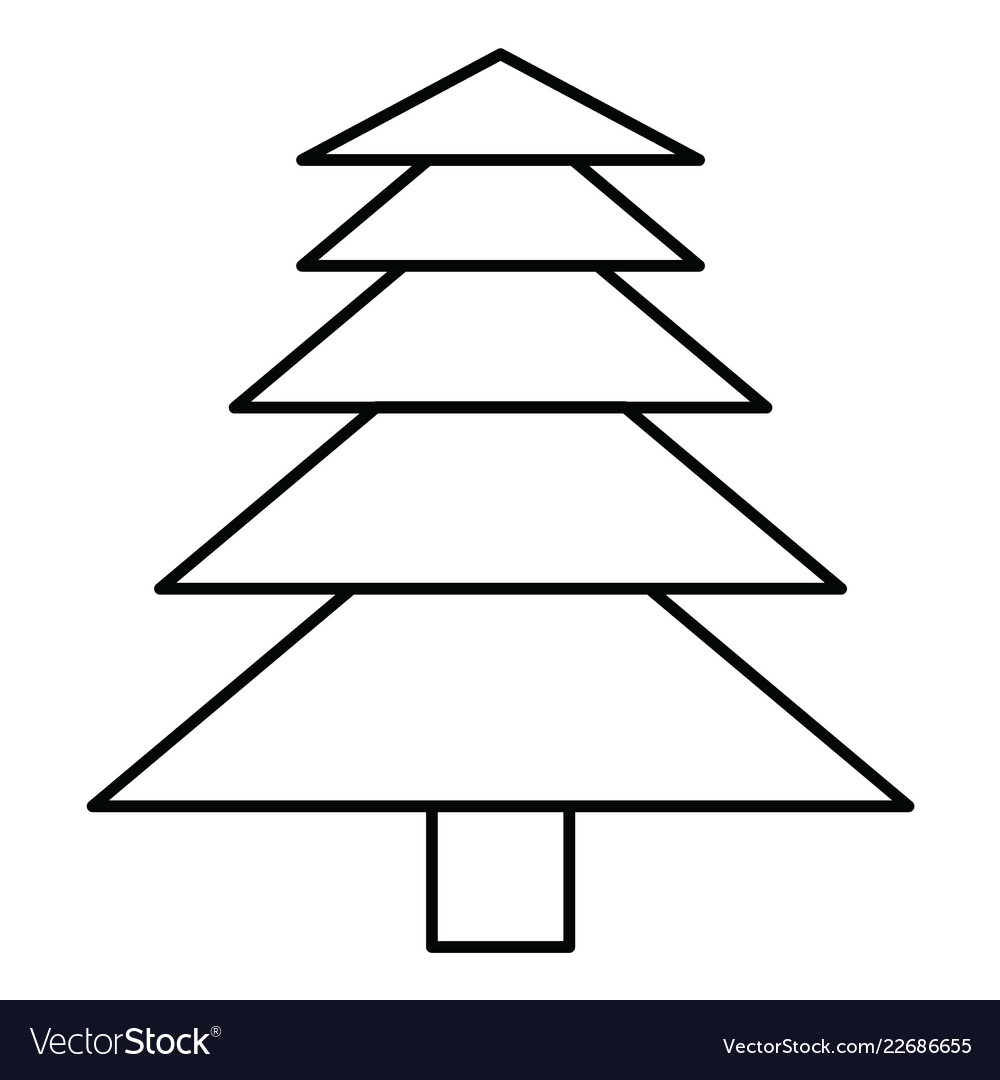 Tree icon in creative design with elements