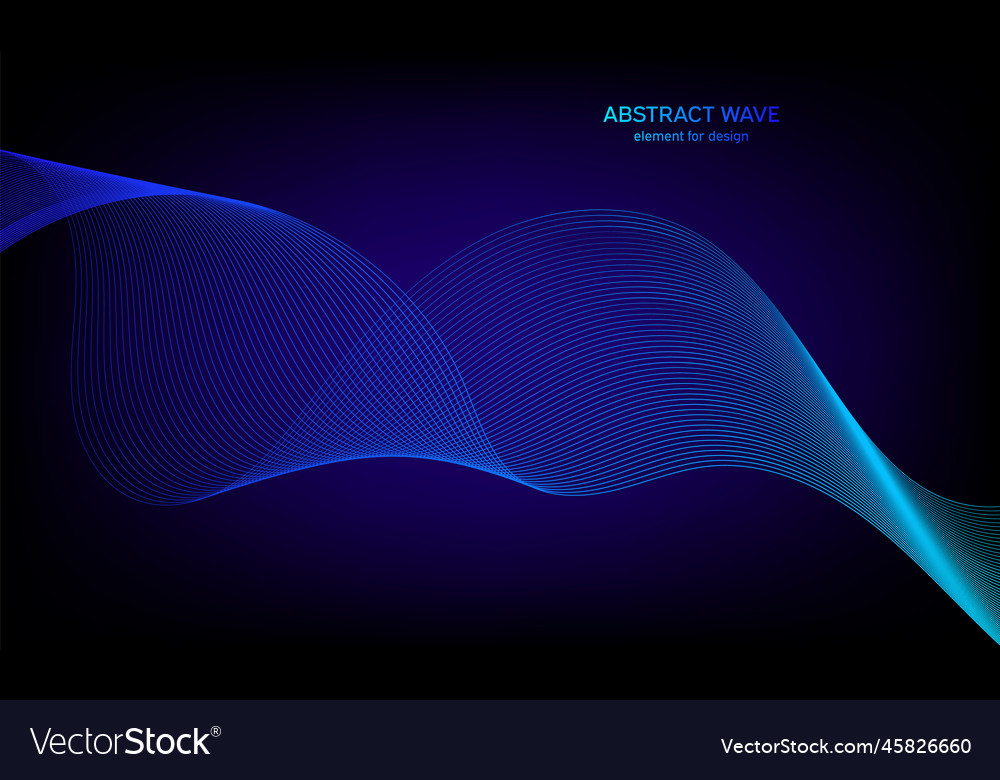 Abstract wave element for design digital vector image Abstract wave element for design digital