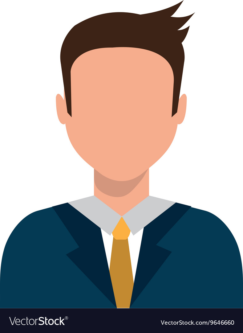 Avatar business man graphic Royalty Free Vector Image