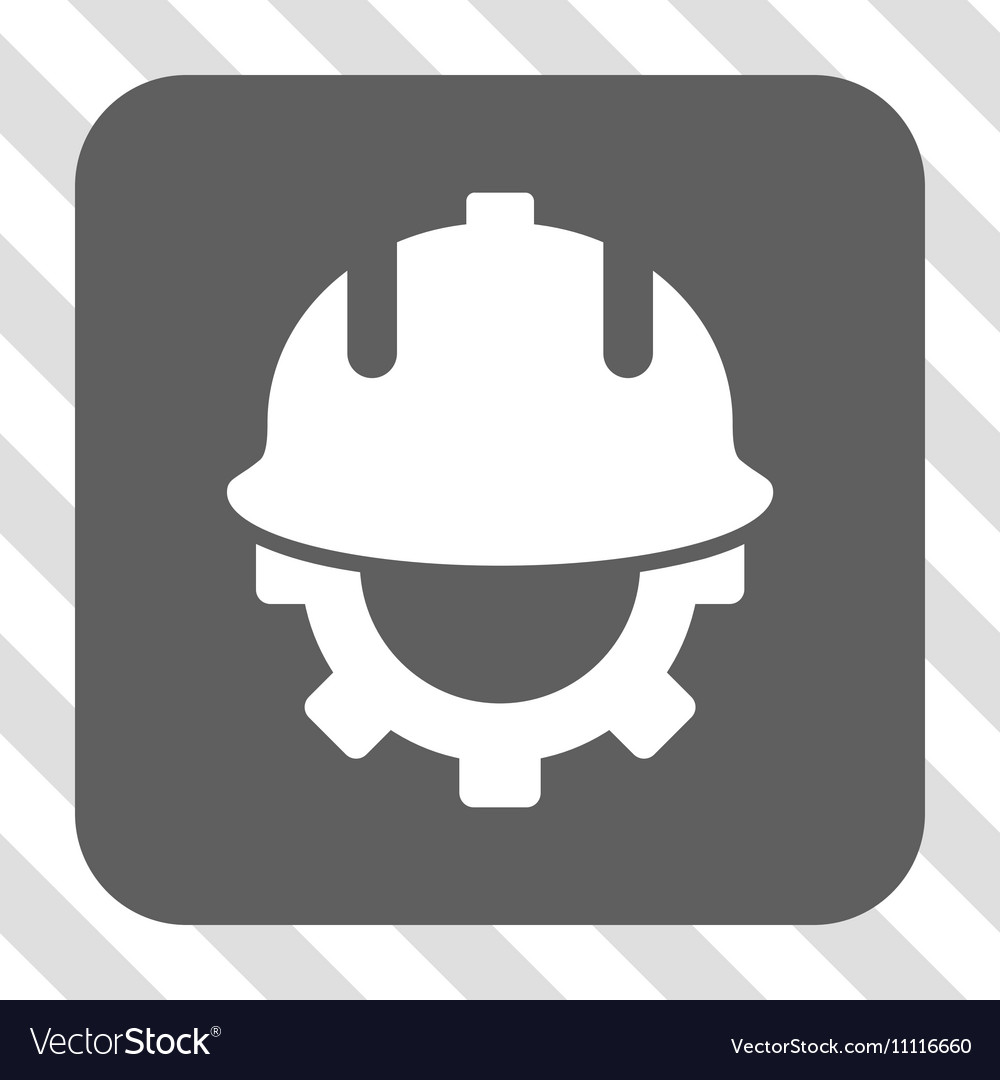 Development helmet rounded square button