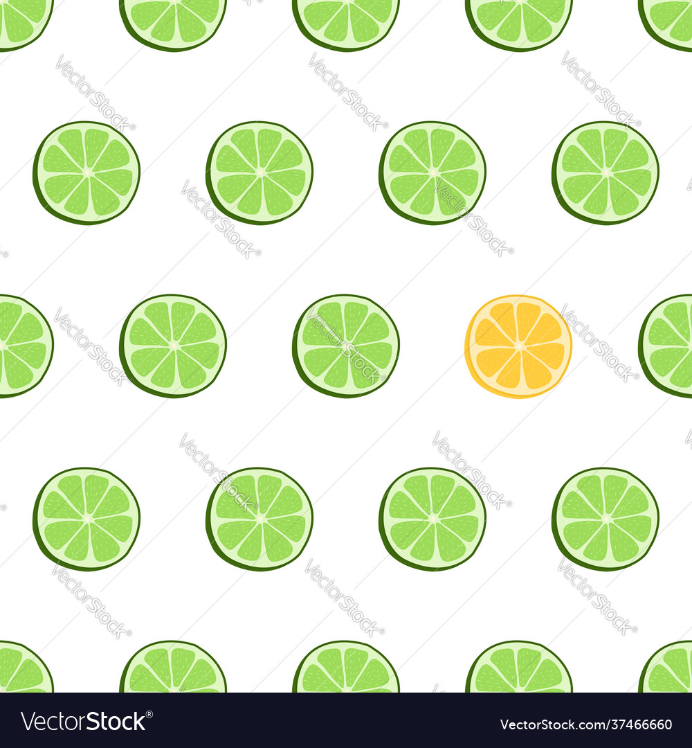 Hand drawn seamless pattern with circle sliced