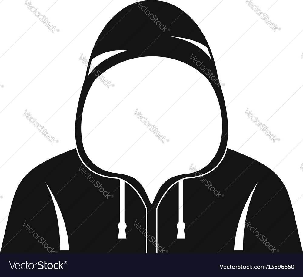 Hood icon simple style Royalty Free Vector Image