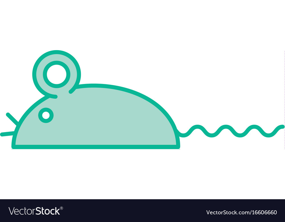 Laboratory mouse isolated icon