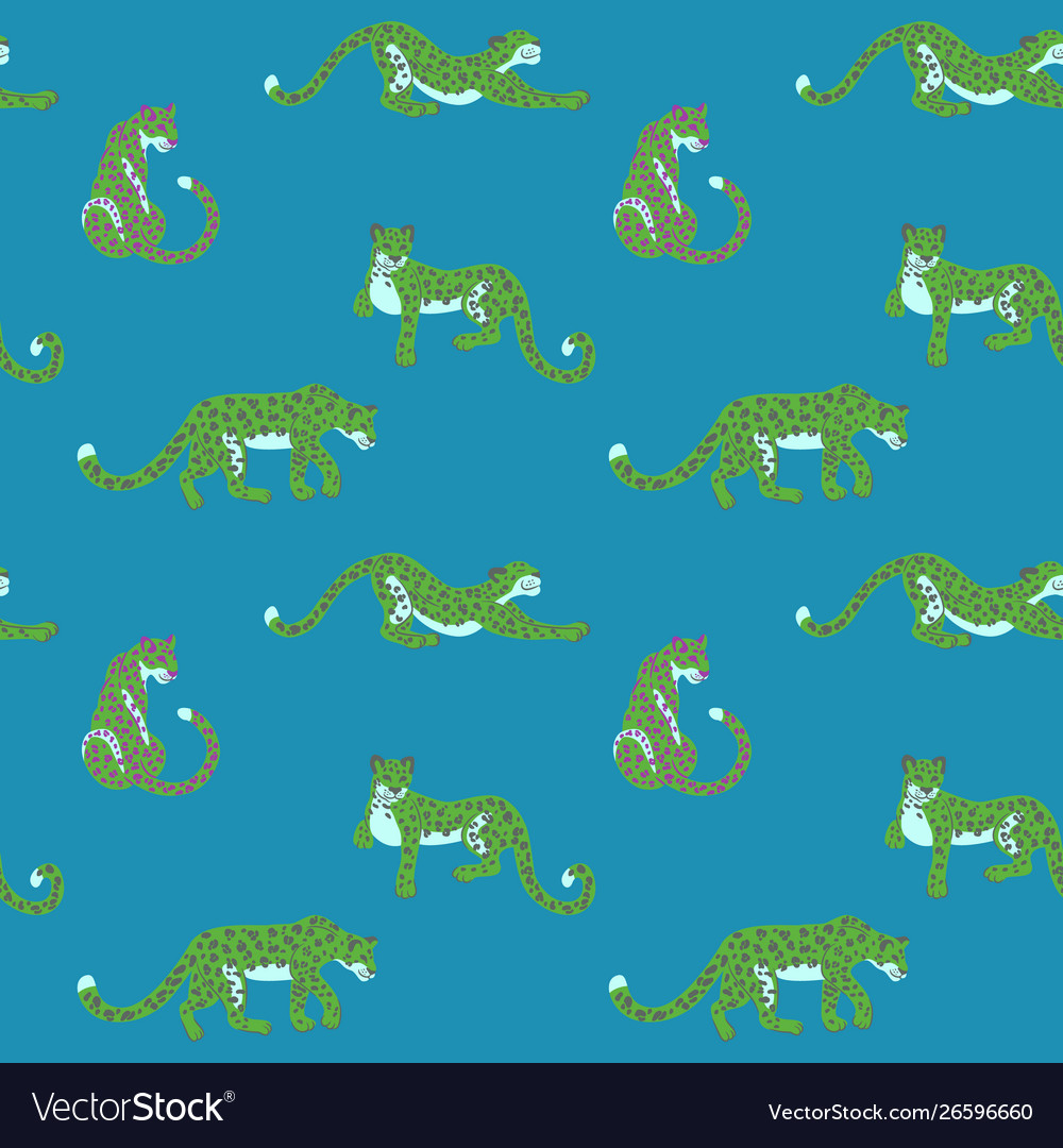 Leopard pattern flat color design