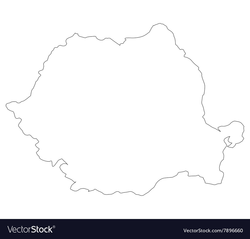 Map Romania Royalty Free Vector Image - Vectorstock