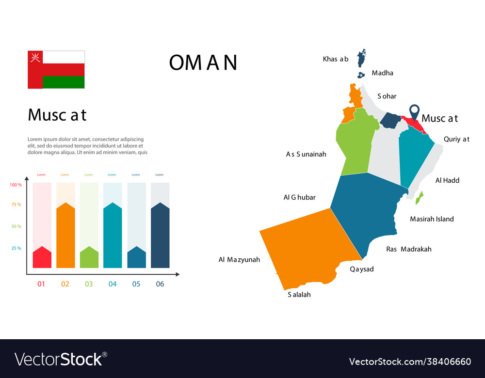Oman map image a global in form