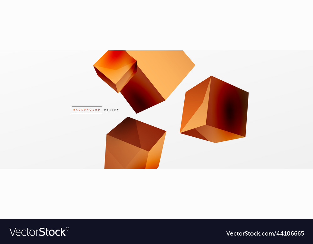 3d cubes abstract background composition vector image 3d cubes abstract background composition