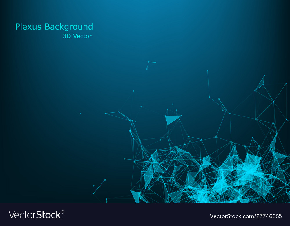 3d plexus like background technology vector image 3d plexus like background technology