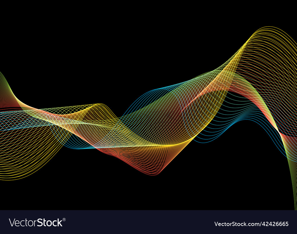 Abstract flowing lines design Royalty Free Vector Image