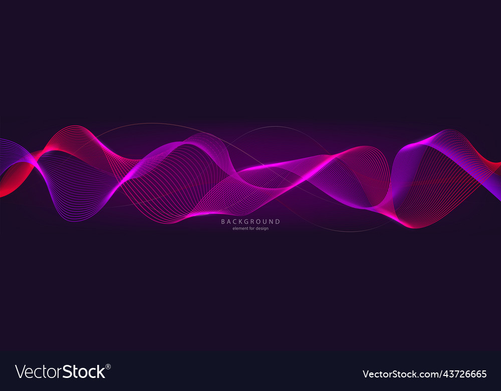 Abstract wave background element for design vector image Abstract wave background element for design