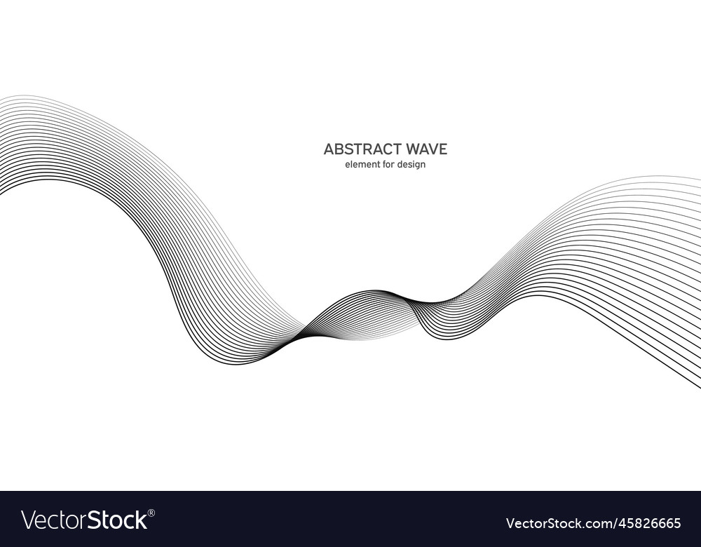 Abstract wave element for design digital