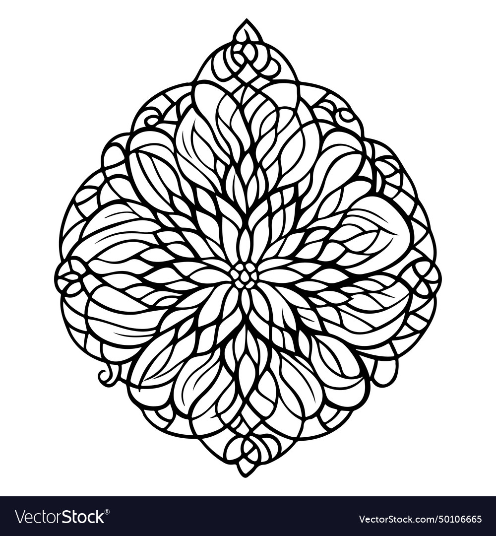 Batik pattern ornament design element