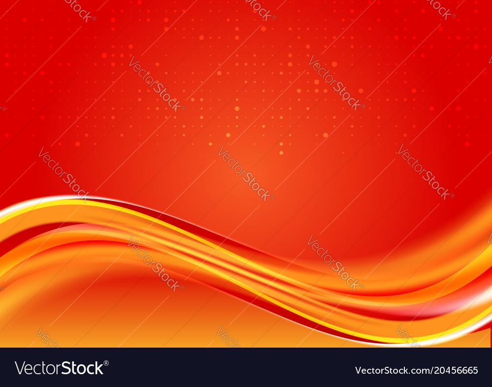 Beautiful abstract wave red color background