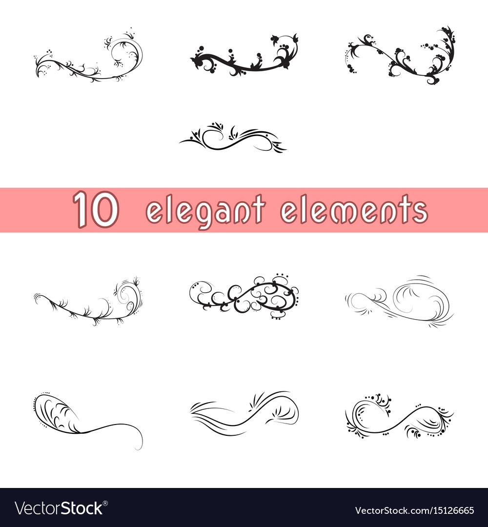 Bunch of simple and elegant design elements