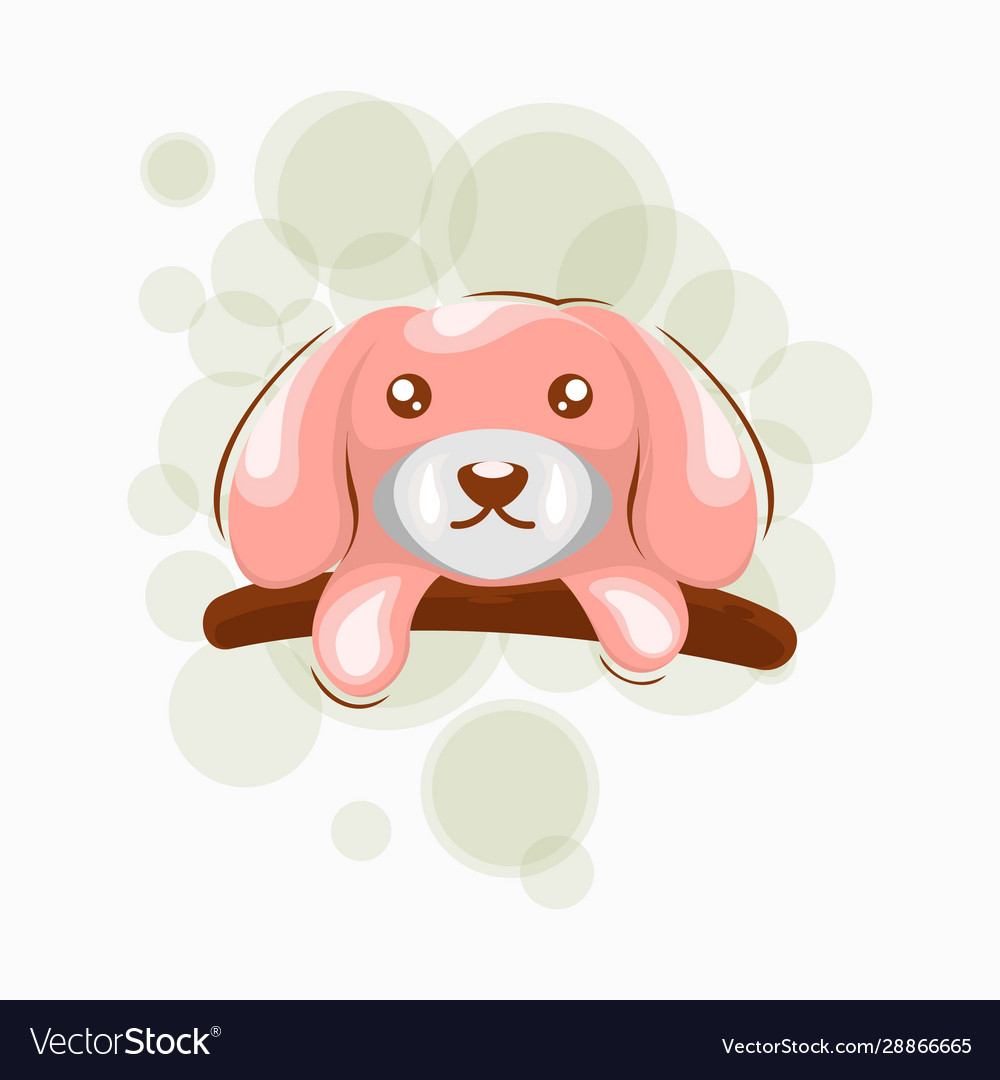 Cute dog mascot cartoon design