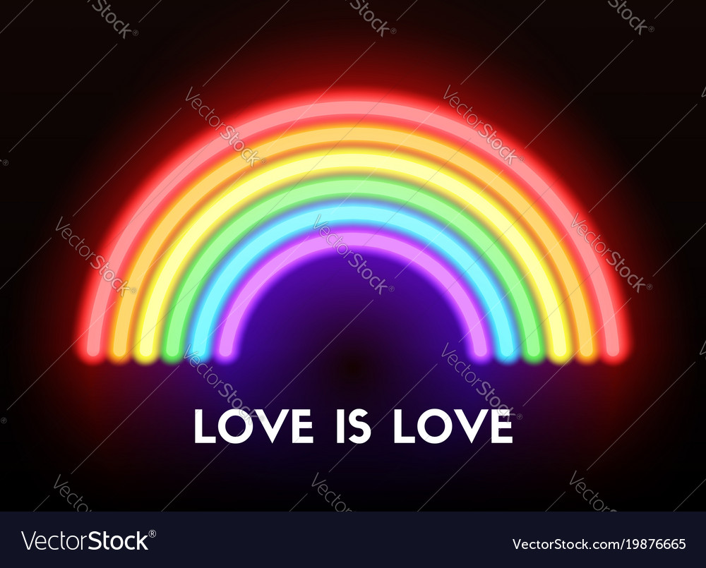 love is love neon