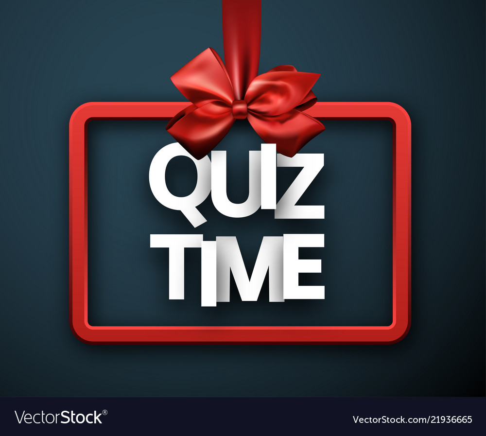 quiz time ribbon. quiz time isolated band sign. quiz time banner