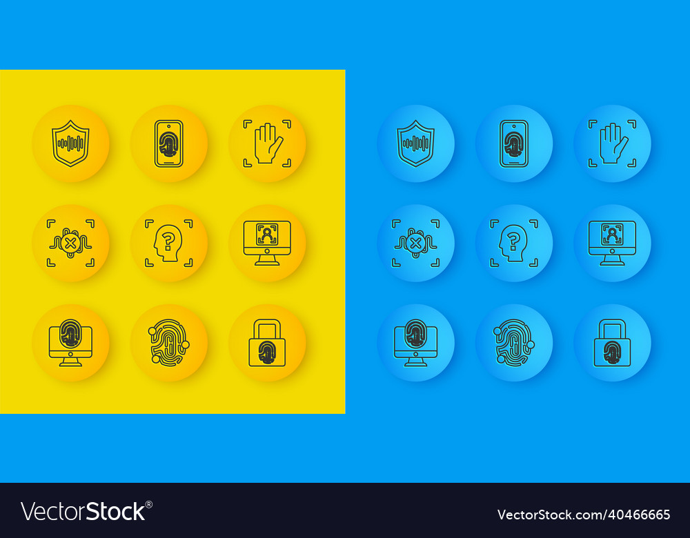 Set line monitor with fingerprint rejection voice