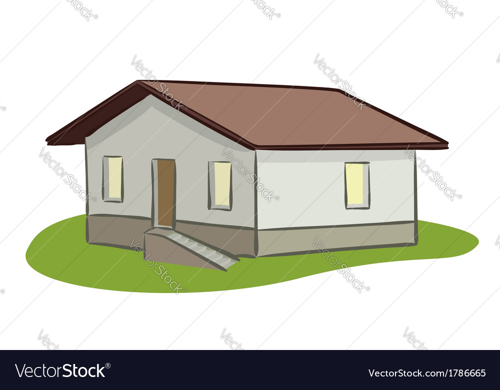 Small house Royalty Free Vector Image - VectorStock