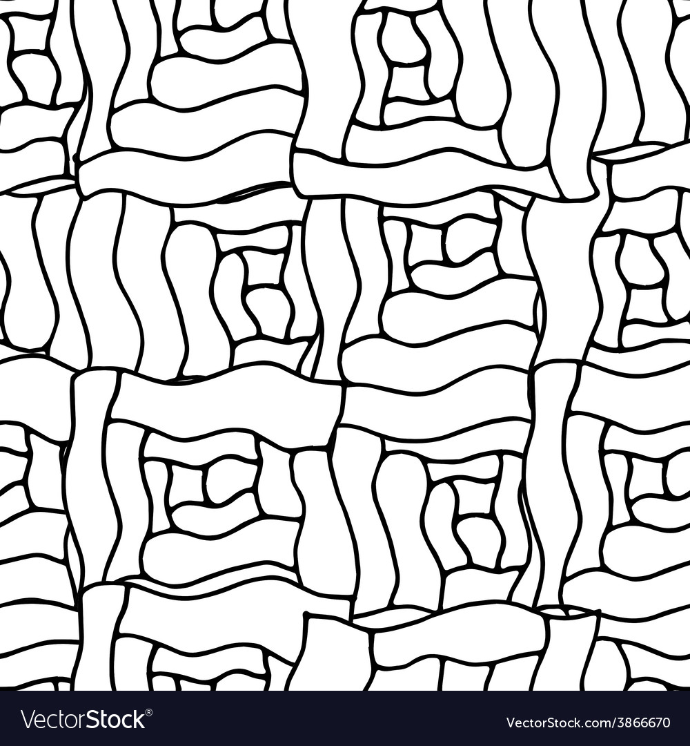 Abstract geometric monochrome pattern with unusual