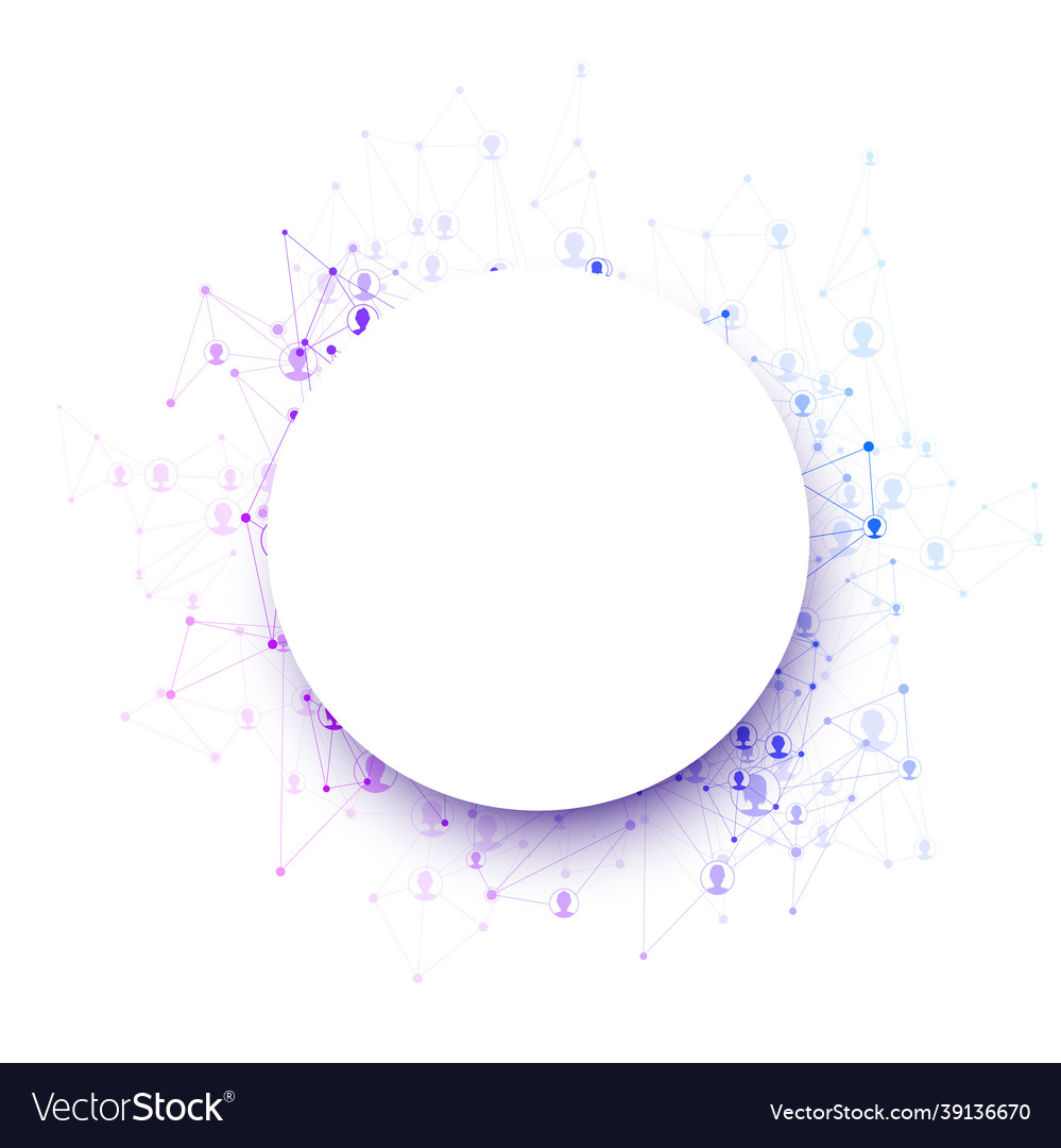 Abstract round paper shape with colorful vector image Abstract round paper shape with colorful