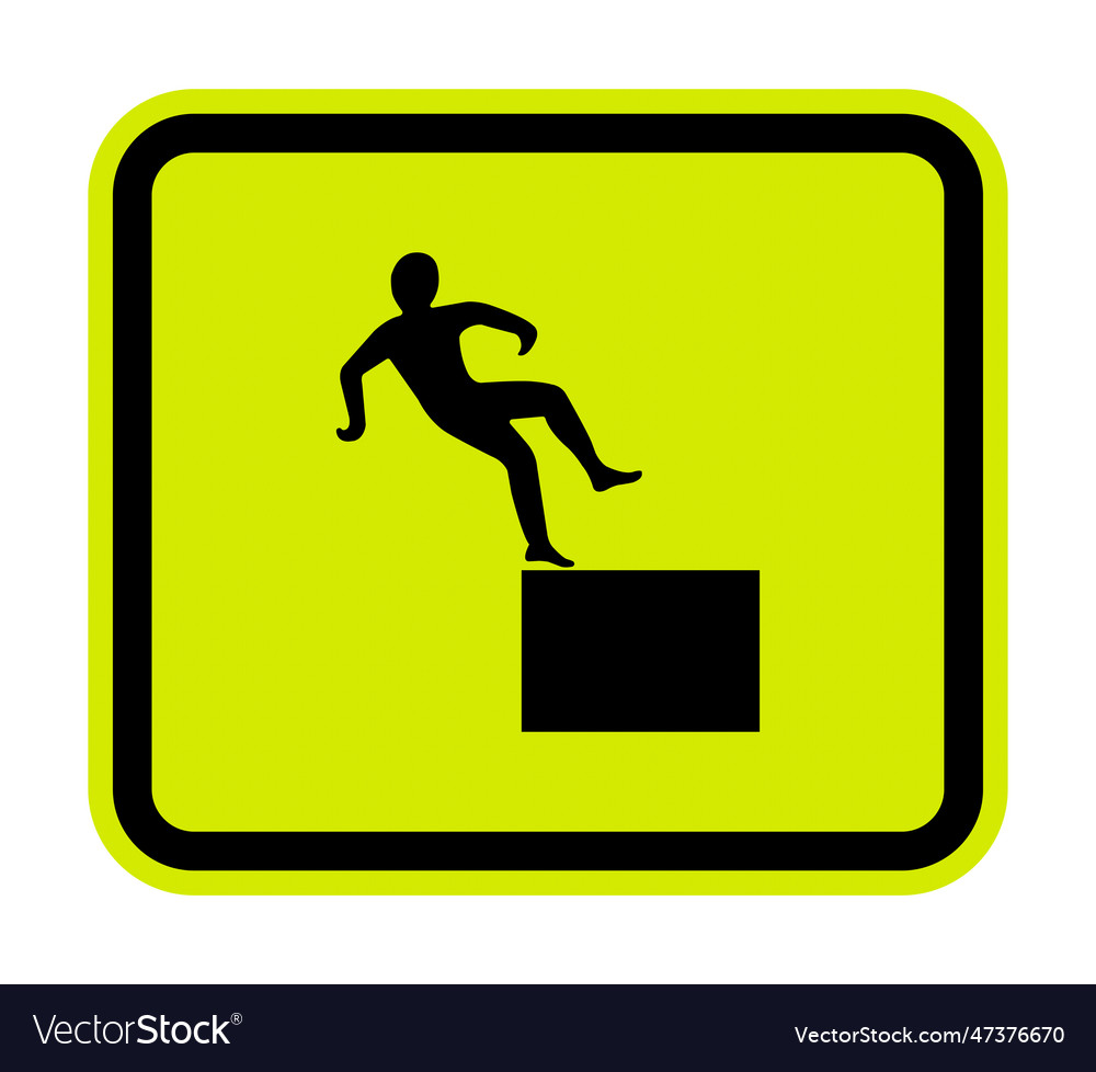 Beware high level drop symbol sign isolate