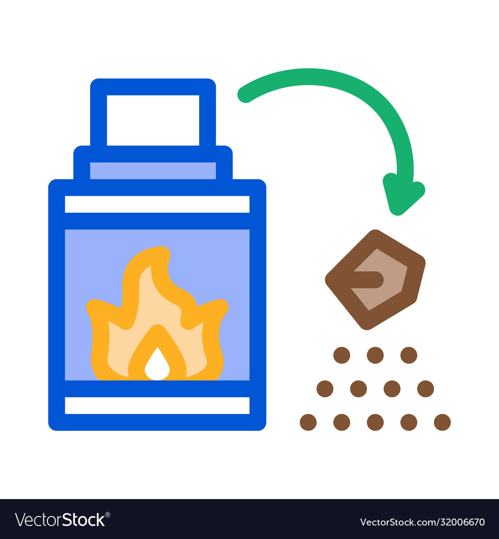 Fireplace fire icon outline