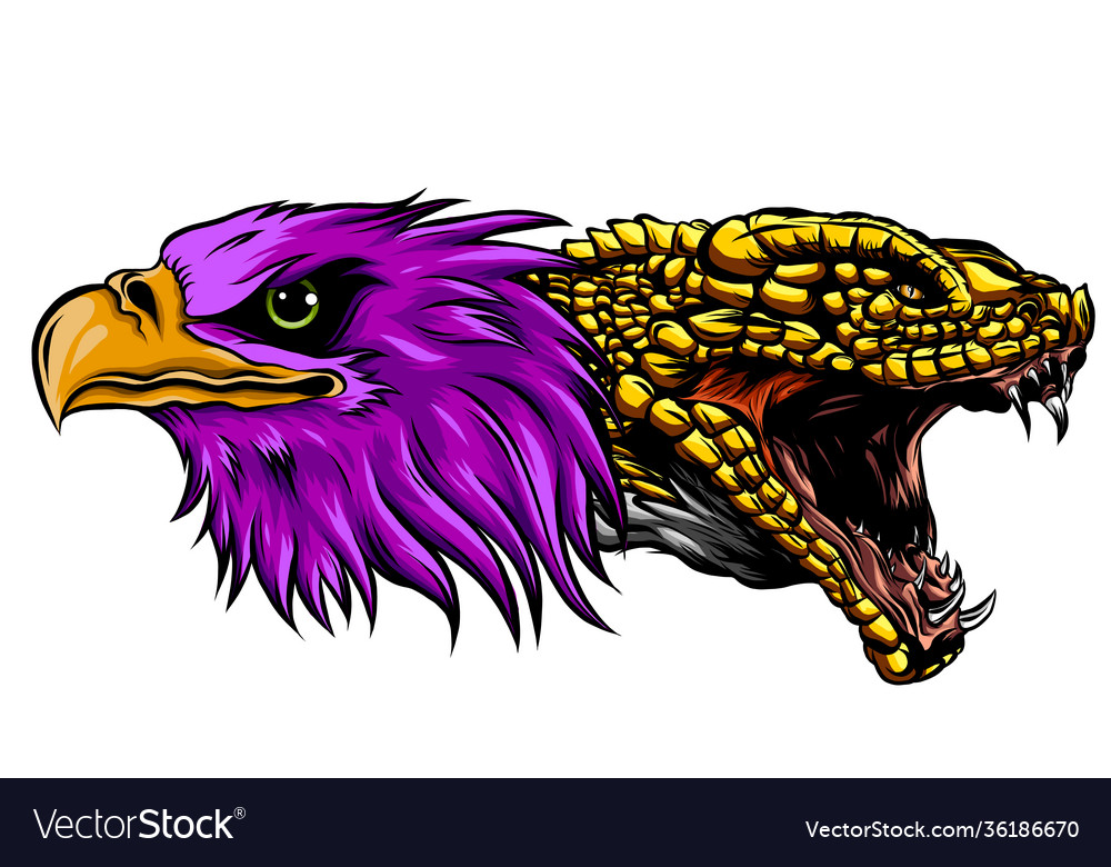 Head danger aggressive snake for mascot design Vector Image