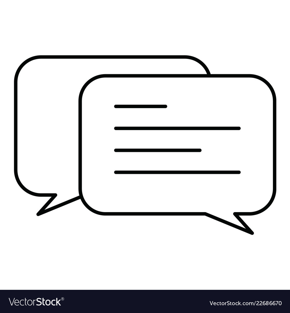Message icon in creative design with elements