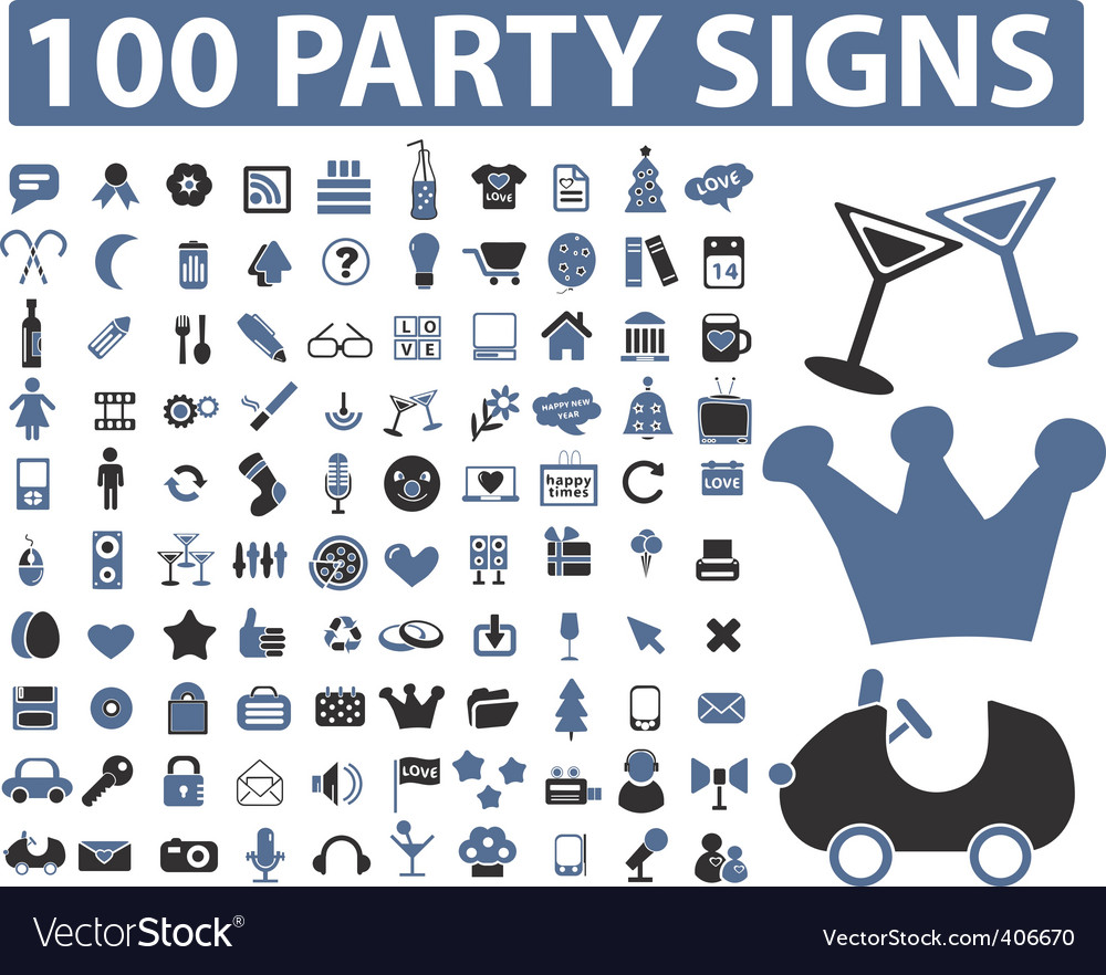 party signs royalty free