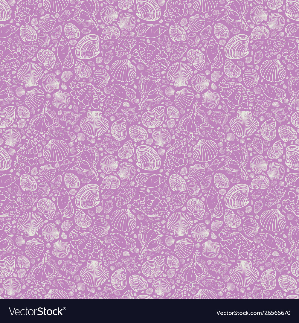 Pink Seashell Repeat Pattern